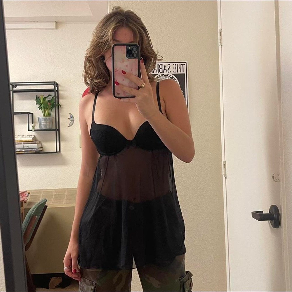 the black sheer bustier push up bra top